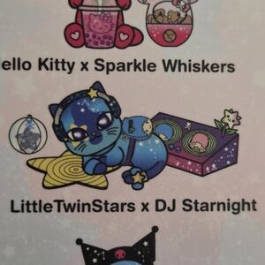tokidoki x Hello Kitty Galactic Cats Figure Blind Box  Little Twin Stars X DJ